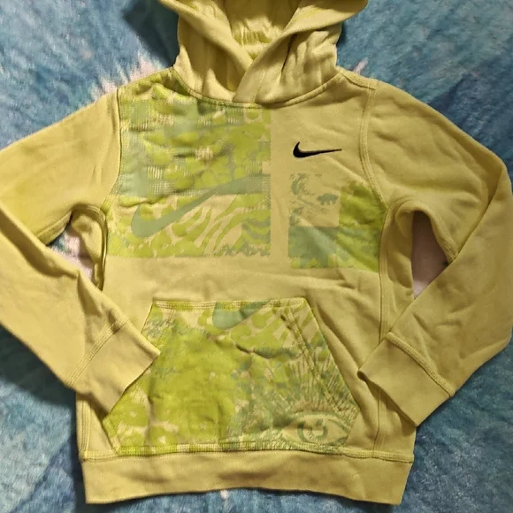 Nike Black and Yellow Hooded Sweatshirt - Picture 5 of 5